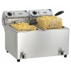Friteuse électrique avec vanne de vidange 2 x 10 litres
